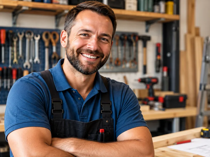 Erfahrener Handwerker in einer Werkstatt