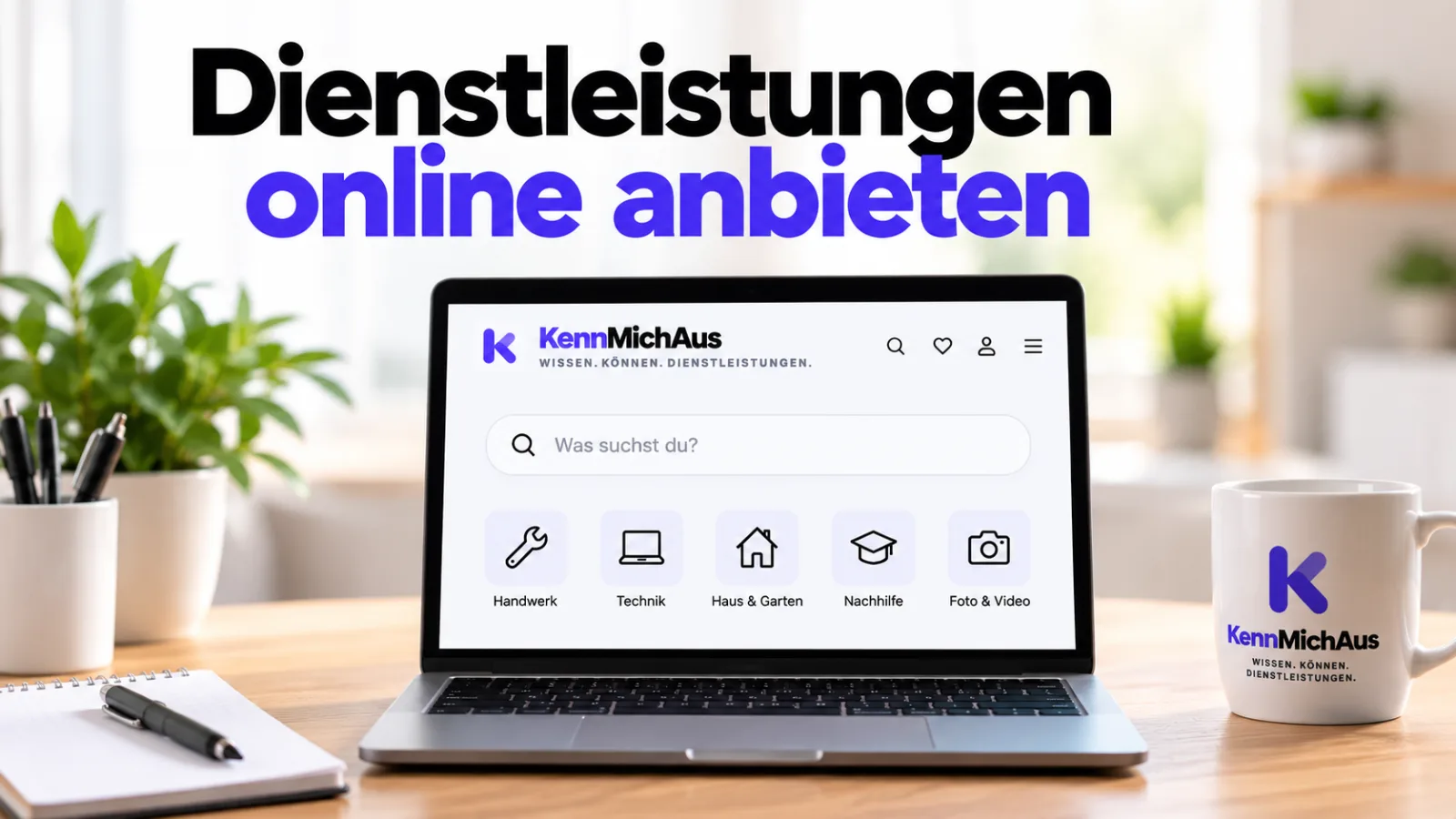 Dienstleistungen online anbieten mit KennMichAus